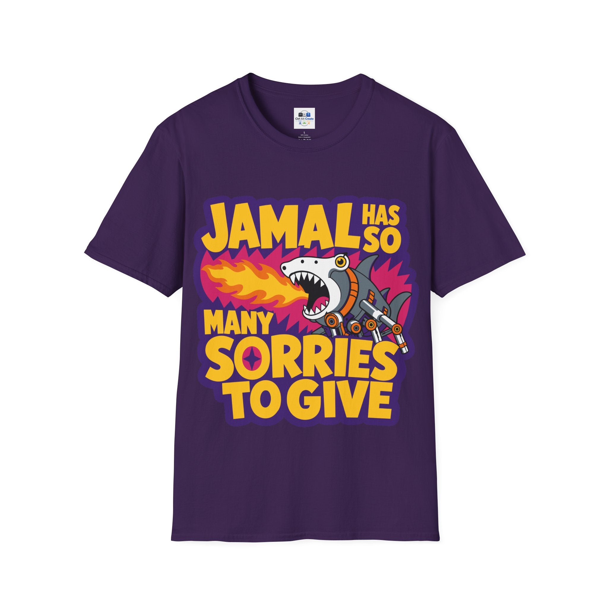 “Jamal Has So Many Sorries to Give” — Dungeon‑Crawler Parody Tee