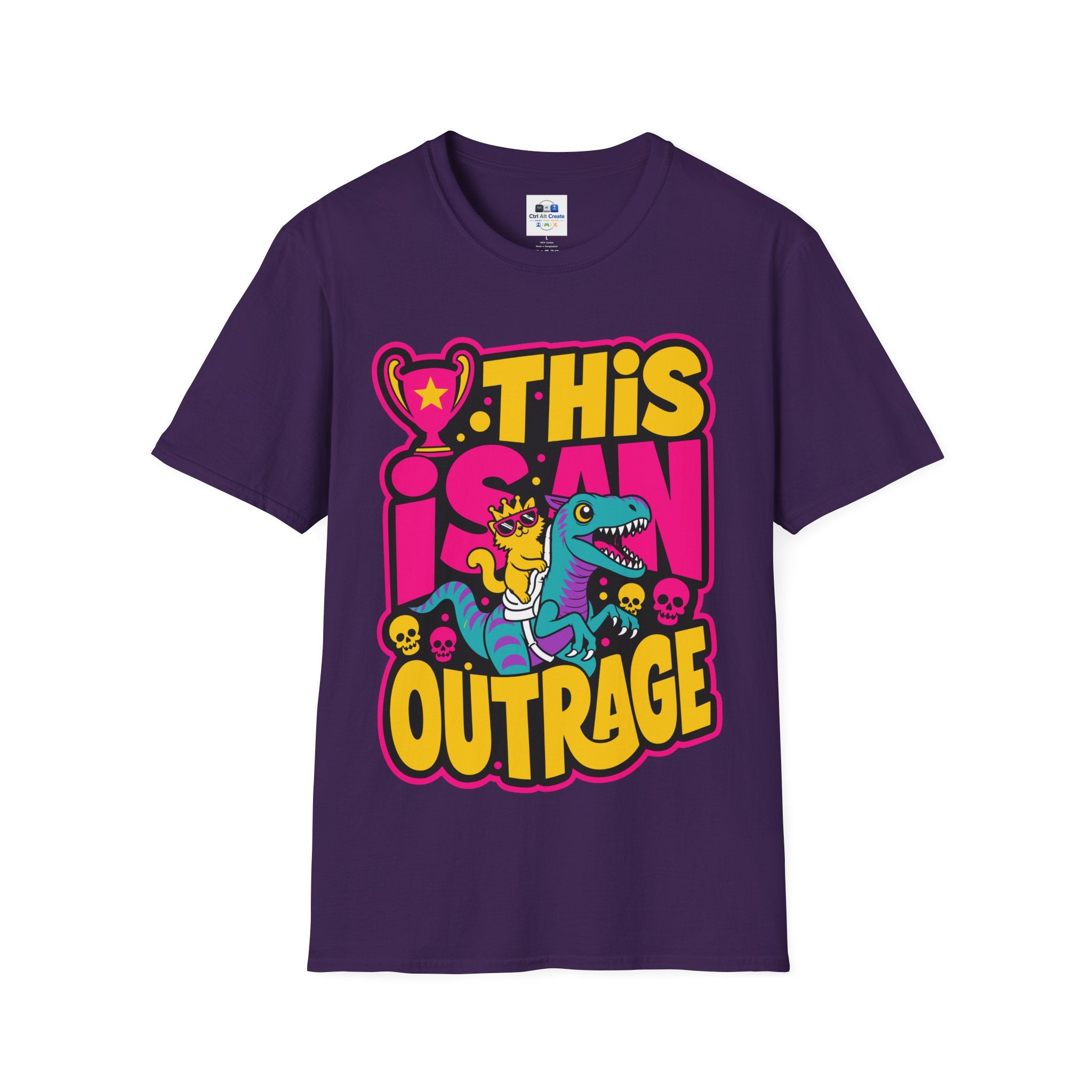 This Is An Outrage T-Shirt - LitRPG Feline Fan Tee