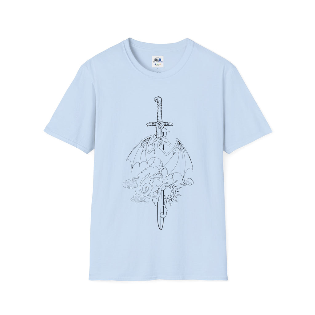Dragonbound — Fourth Wing Inspired Sword & Dragon Tee
