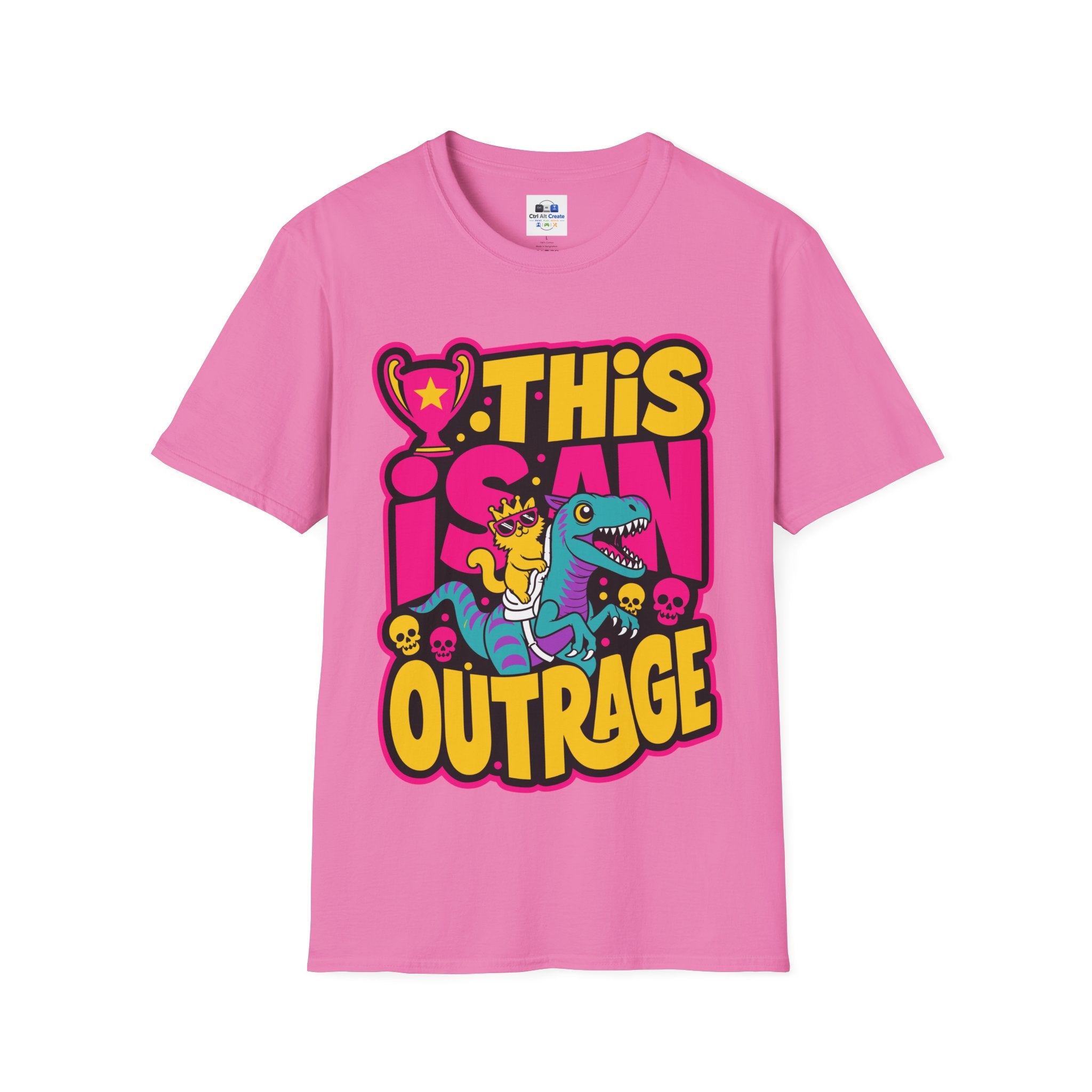 This Is An Outrage T-Shirt - LitRPG Feline Fan Tee