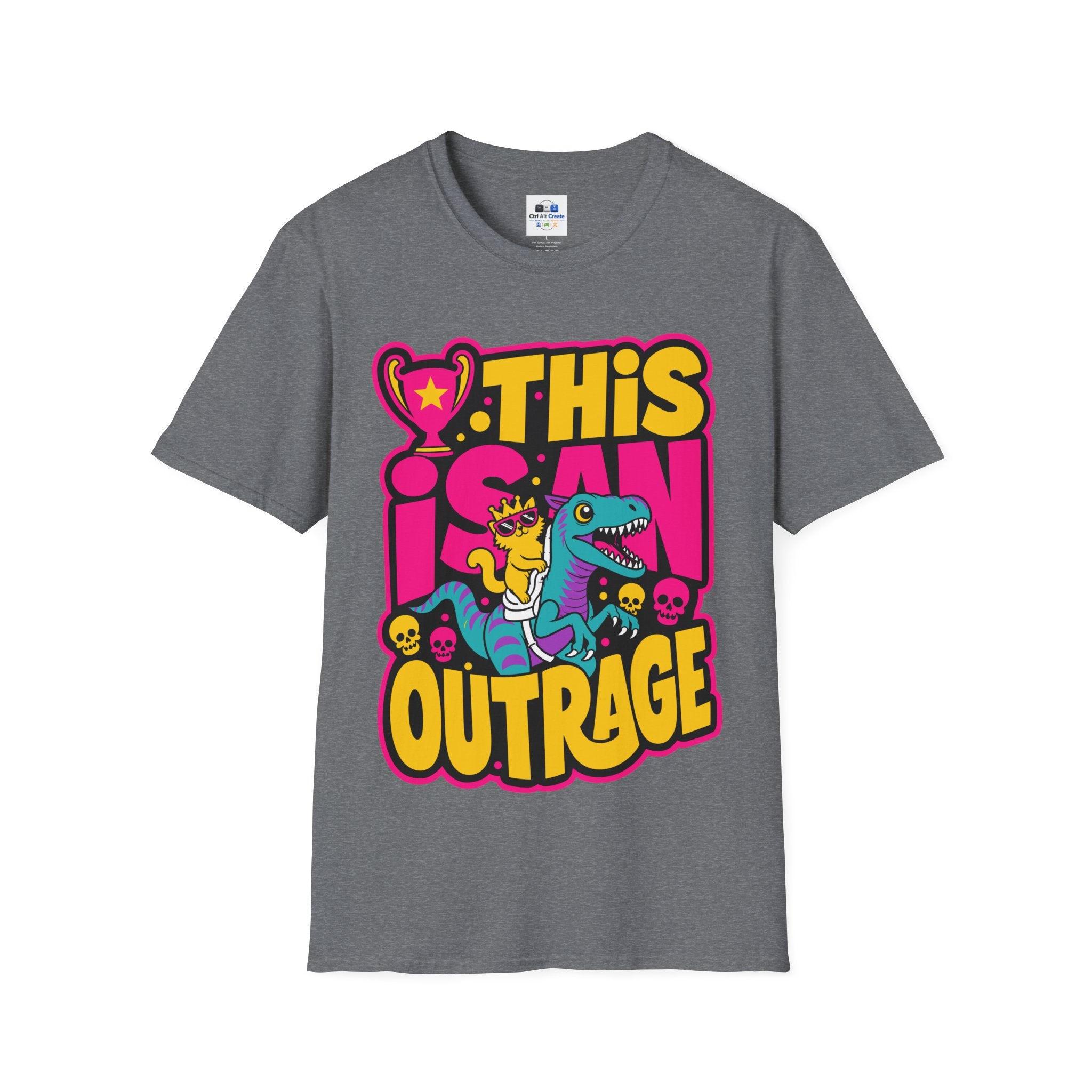 This Is An Outrage T-Shirt - LitRPG Feline Fan Tee