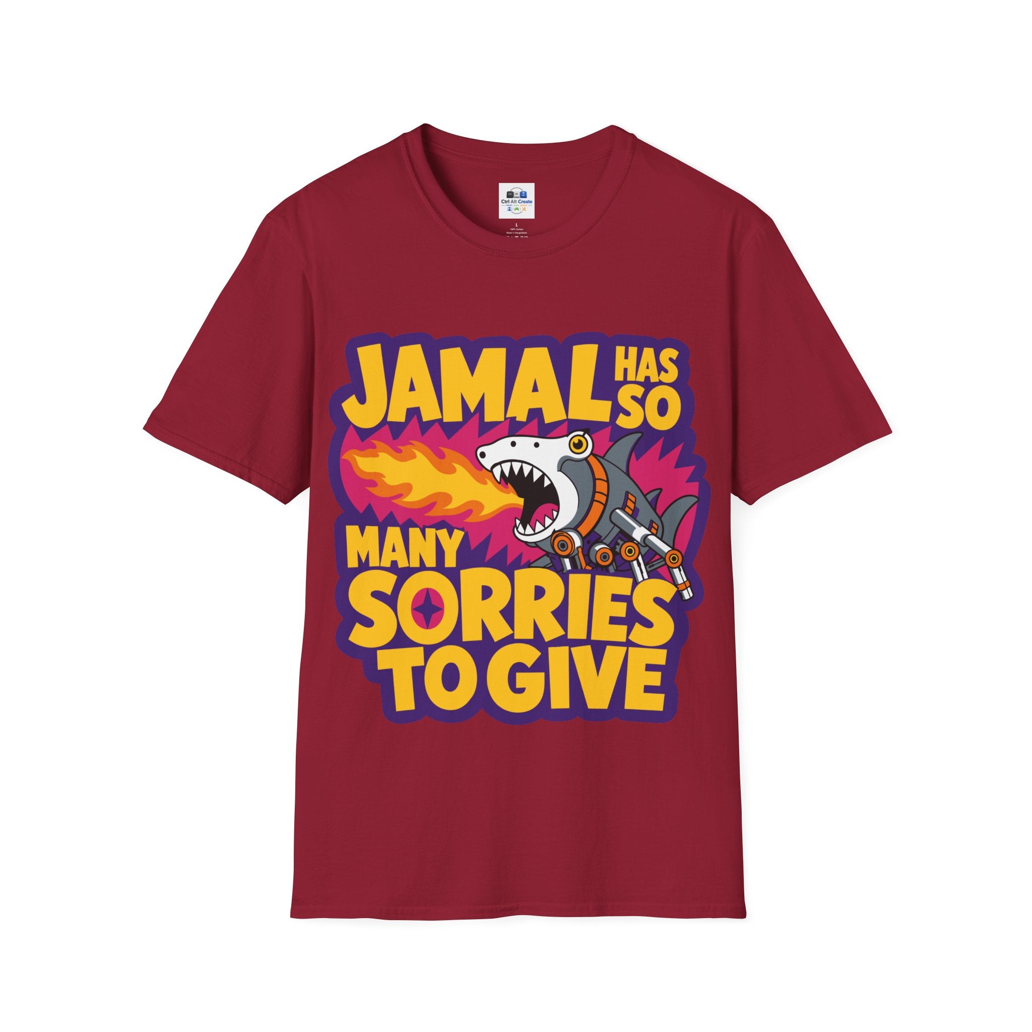 “Jamal Has So Many Sorries to Give” — Dungeon‑Crawler Parody Tee