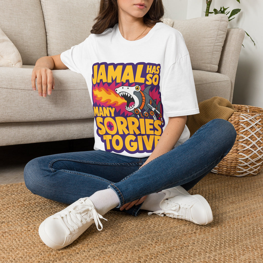 “Jamal Has So Many Sorries to Give” — Dungeon‑Crawler Parody Tee