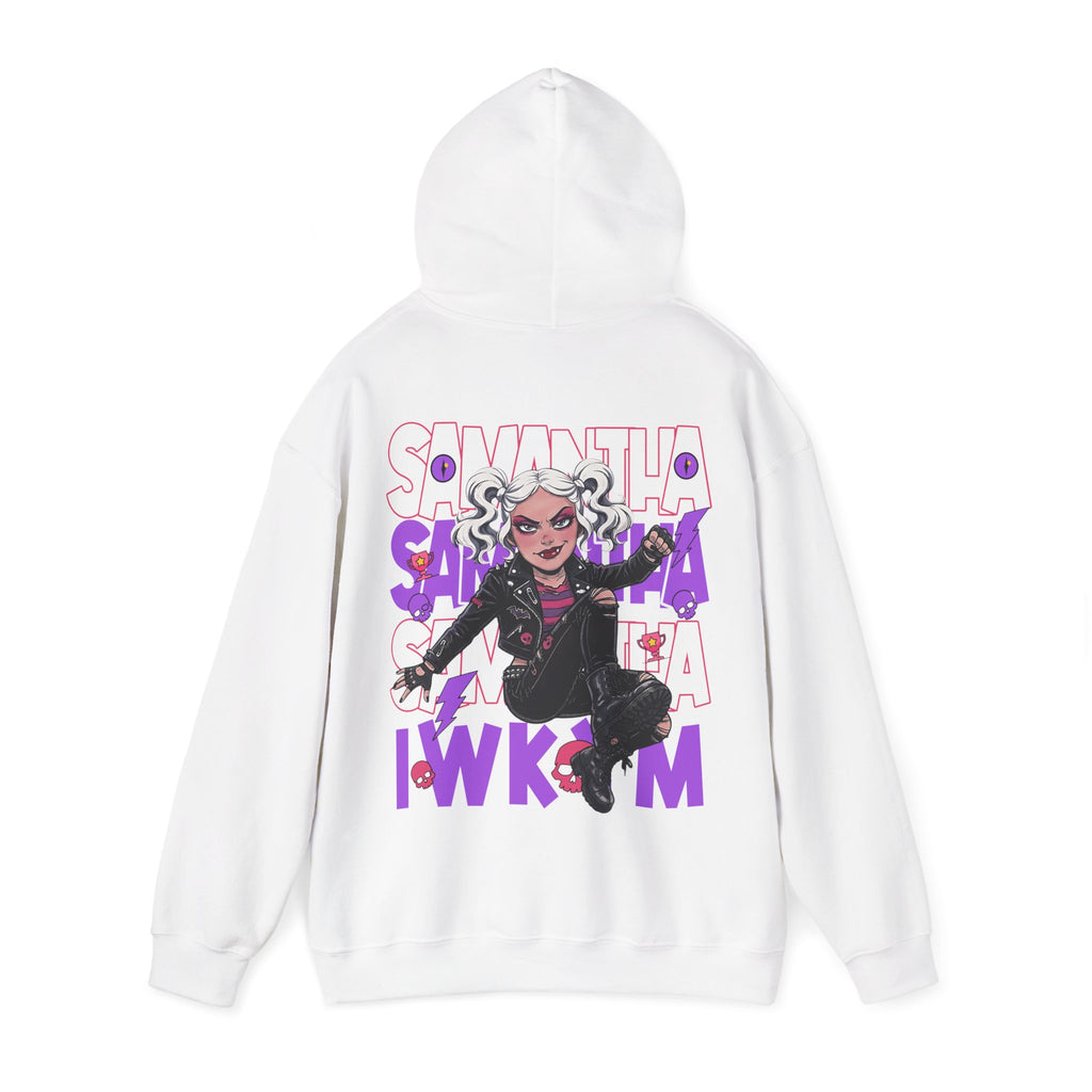 “SAMANTHA — IWKYM” Hoodie — Punk Chaos, Maximum Main‑Character Energy