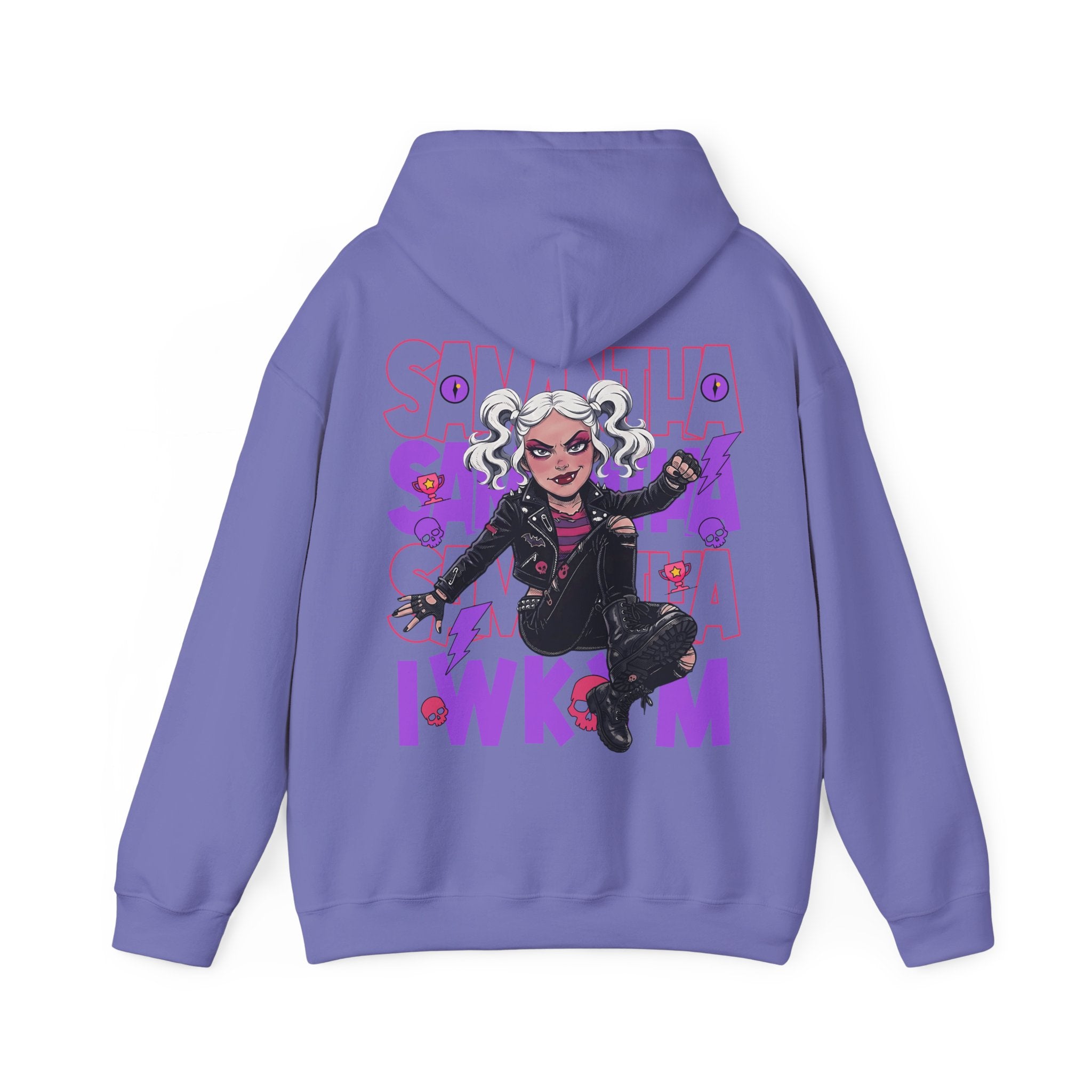 “SAMANTHA — IWKYM” Hoodie — Punk Chaos, Maximum Main‑Character Energy