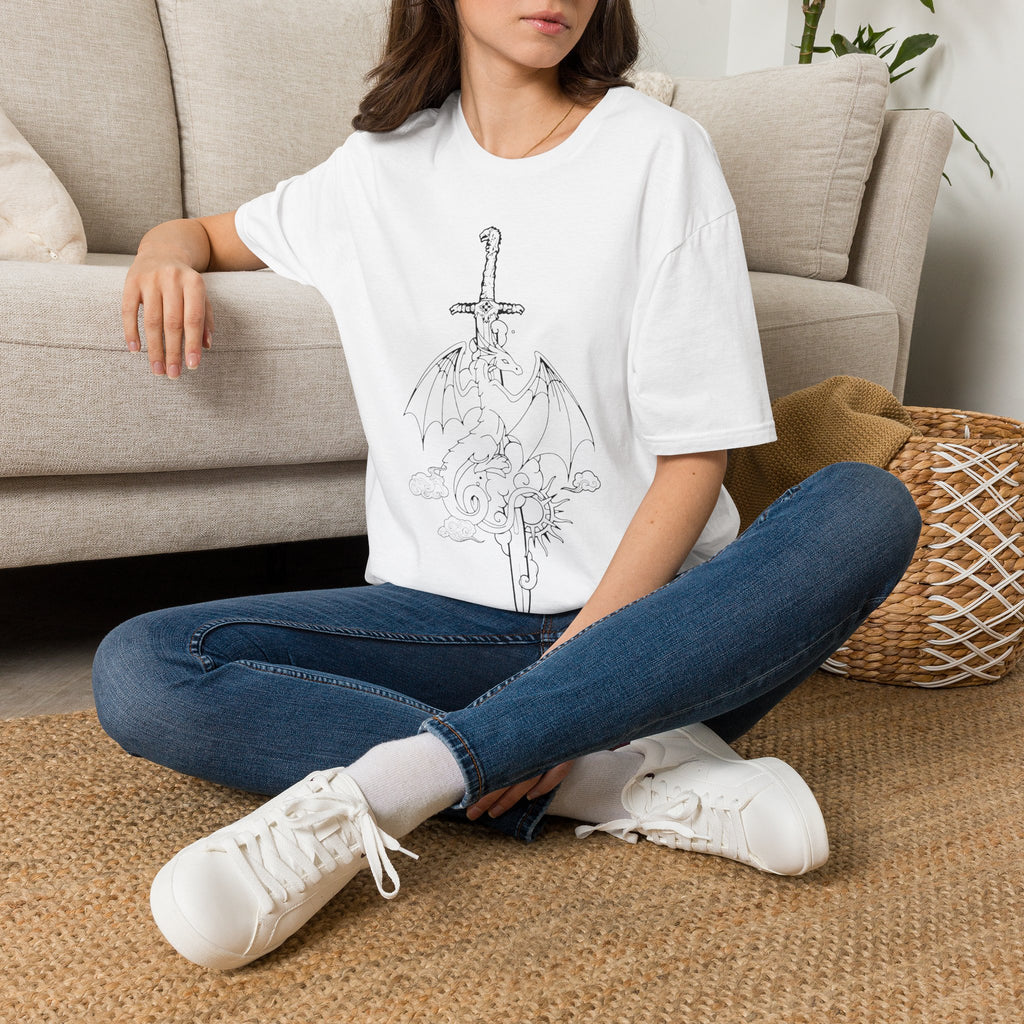Dragonbound — Fourth Wing Inspired Sword & Dragon Tee