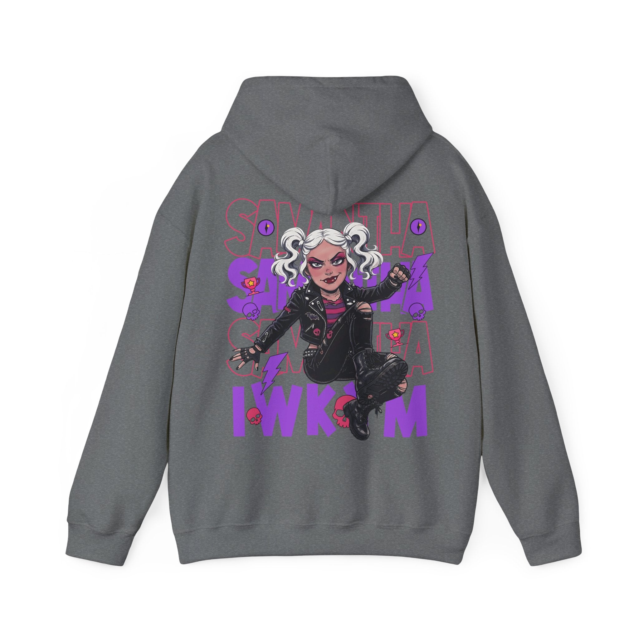 “SAMANTHA — IWKYM” Hoodie — Punk Chaos, Maximum Main‑Character Energy