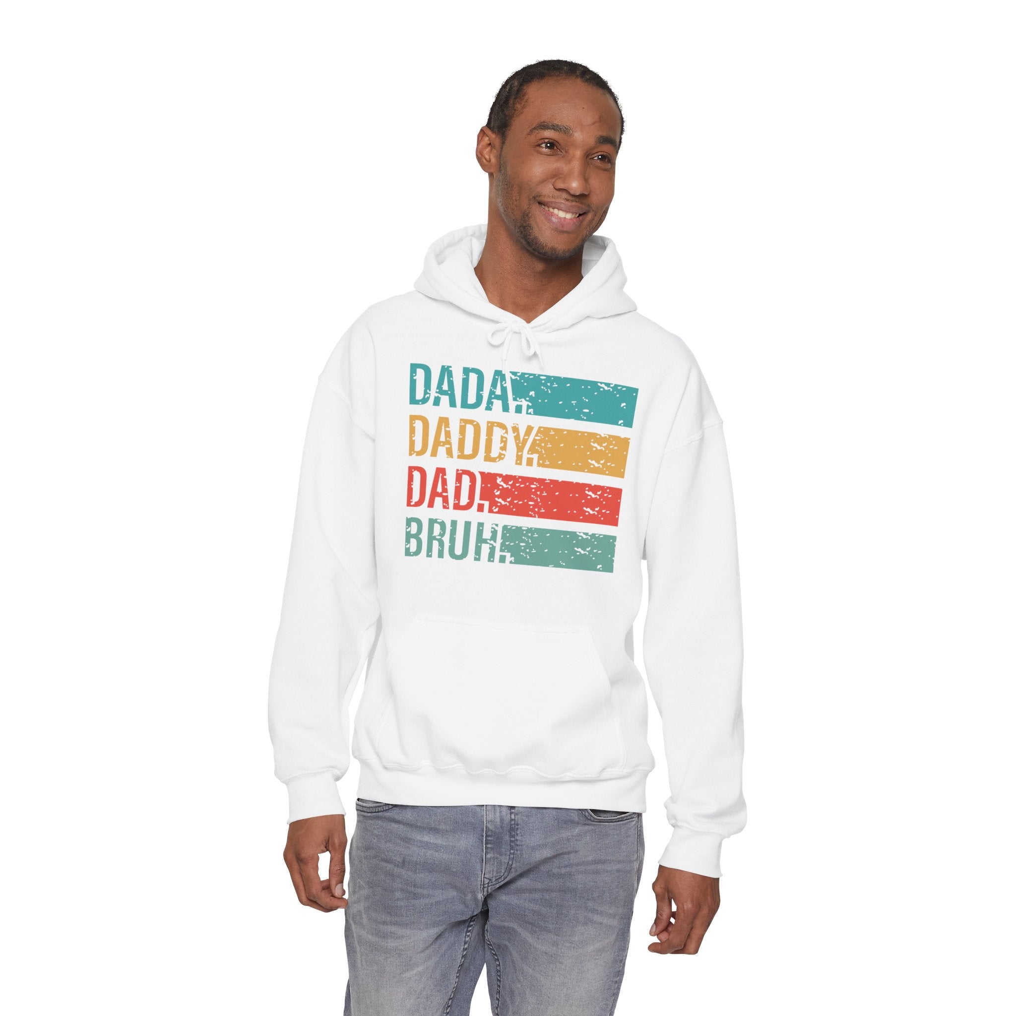 Dad Evolution Hoodie— "I went from dada to daddy to dad to bruh"