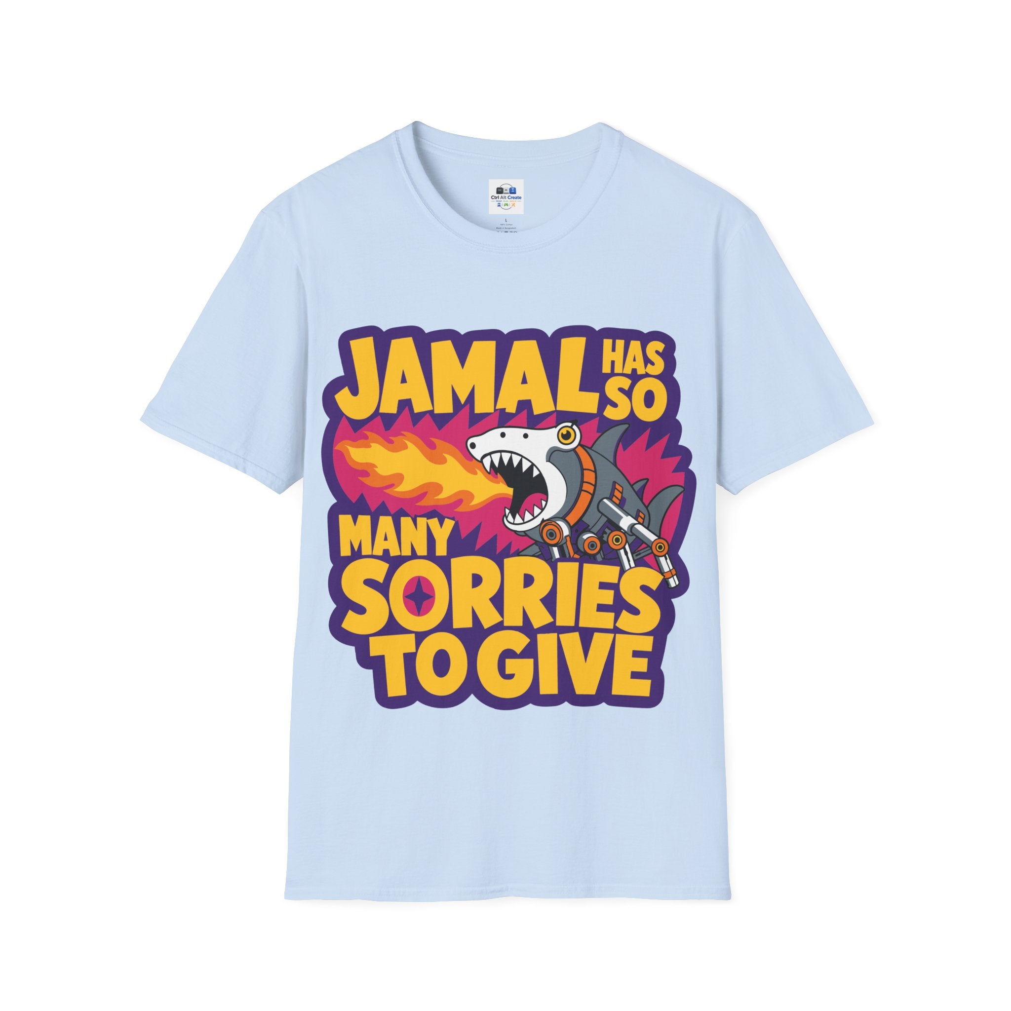 “Jamal Has So Many Sorries to Give” — Dungeon‑Crawler Parody Tee