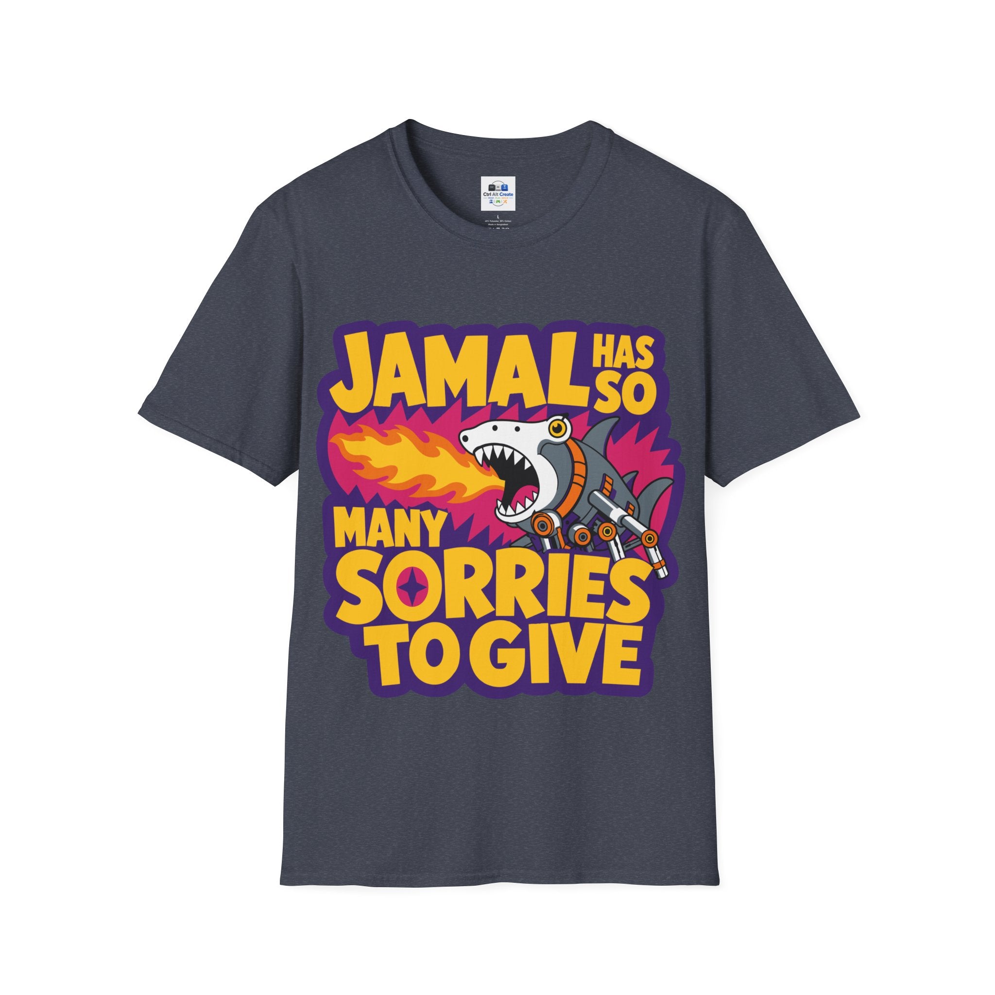 “Jamal Has So Many Sorries to Give” — Dungeon‑Crawler Parody Tee