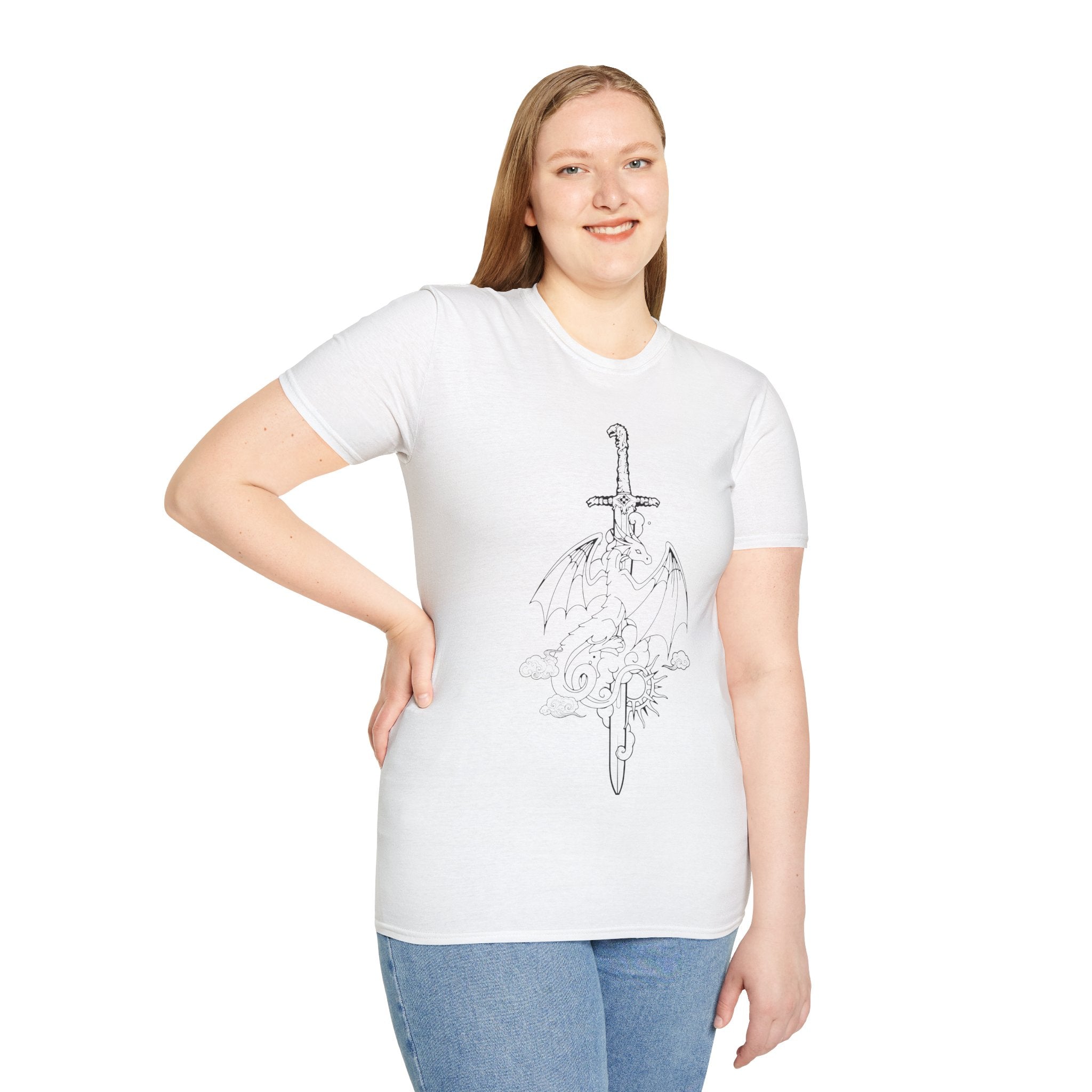 Dragonbound — Fourth Wing Inspired Sword & Dragon Tee