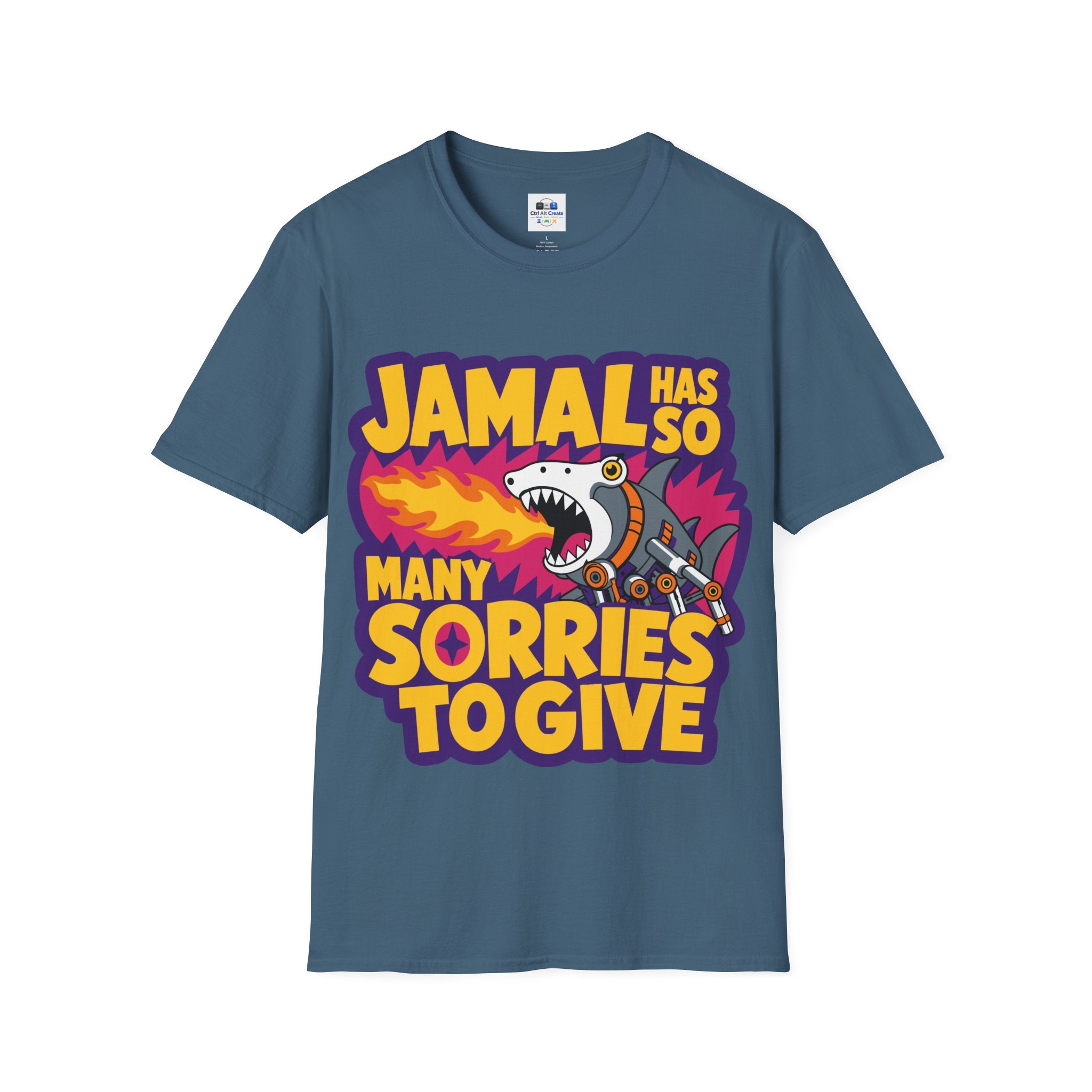 “Jamal Has So Many Sorries to Give” — Dungeon‑Crawler Parody Tee