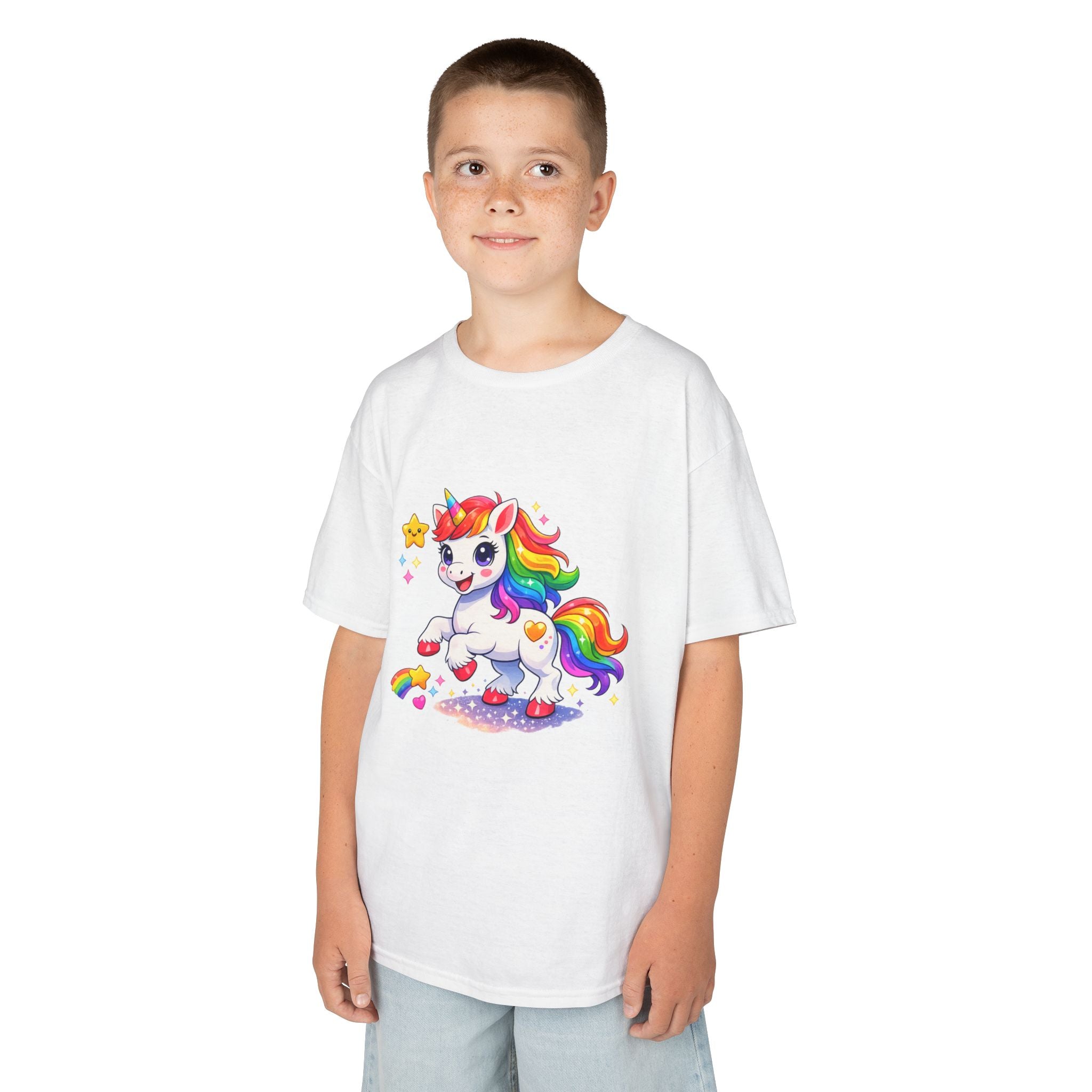 Kids Rainbow Unicorn Tee — Sparkles, Rainbows, and Pure Magic
