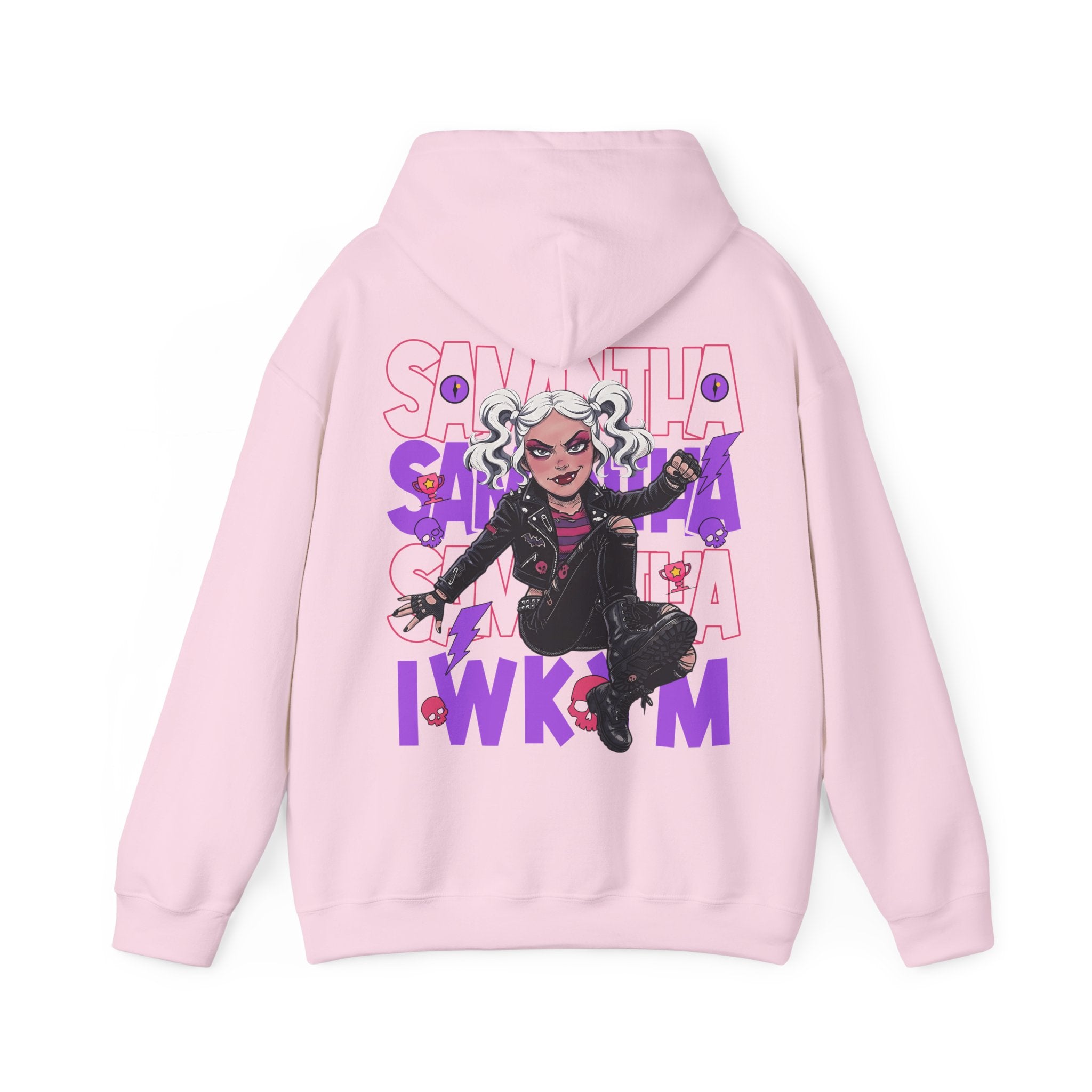 “SAMANTHA — IWKYM” Hoodie — Punk Chaos, Maximum Main‑Character Energy
