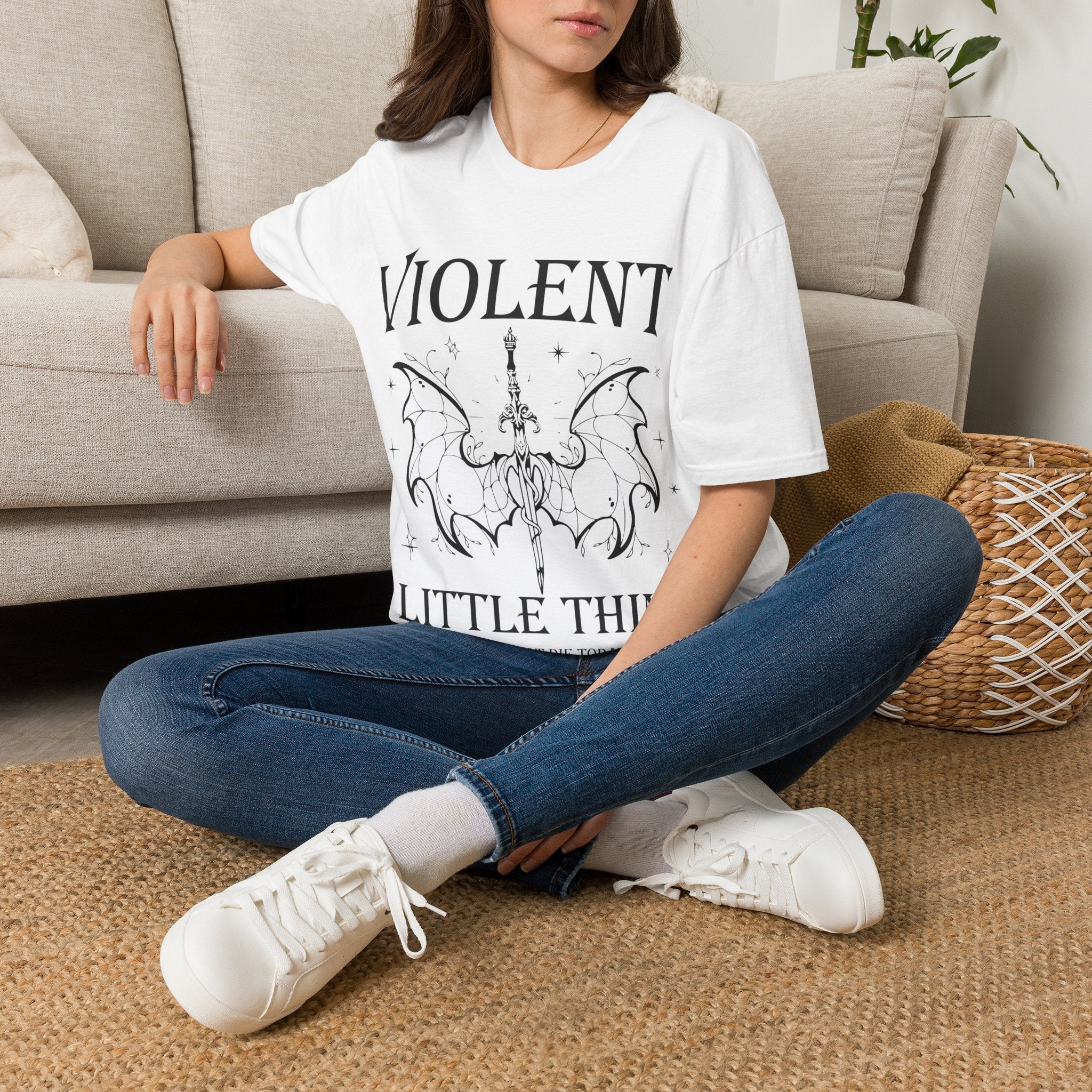 Violent Little Thing — Fourth‑Wing‑Inspired Tee