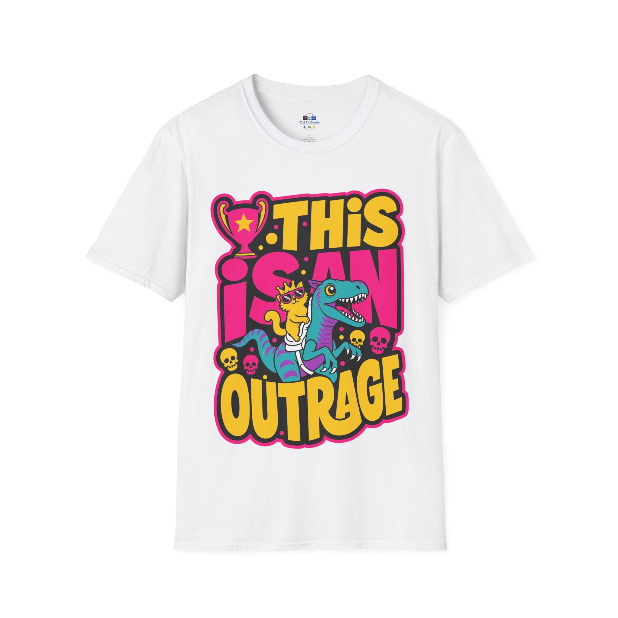 This Is An Outrage T-Shirt - LitRPG Feline Fan Tee