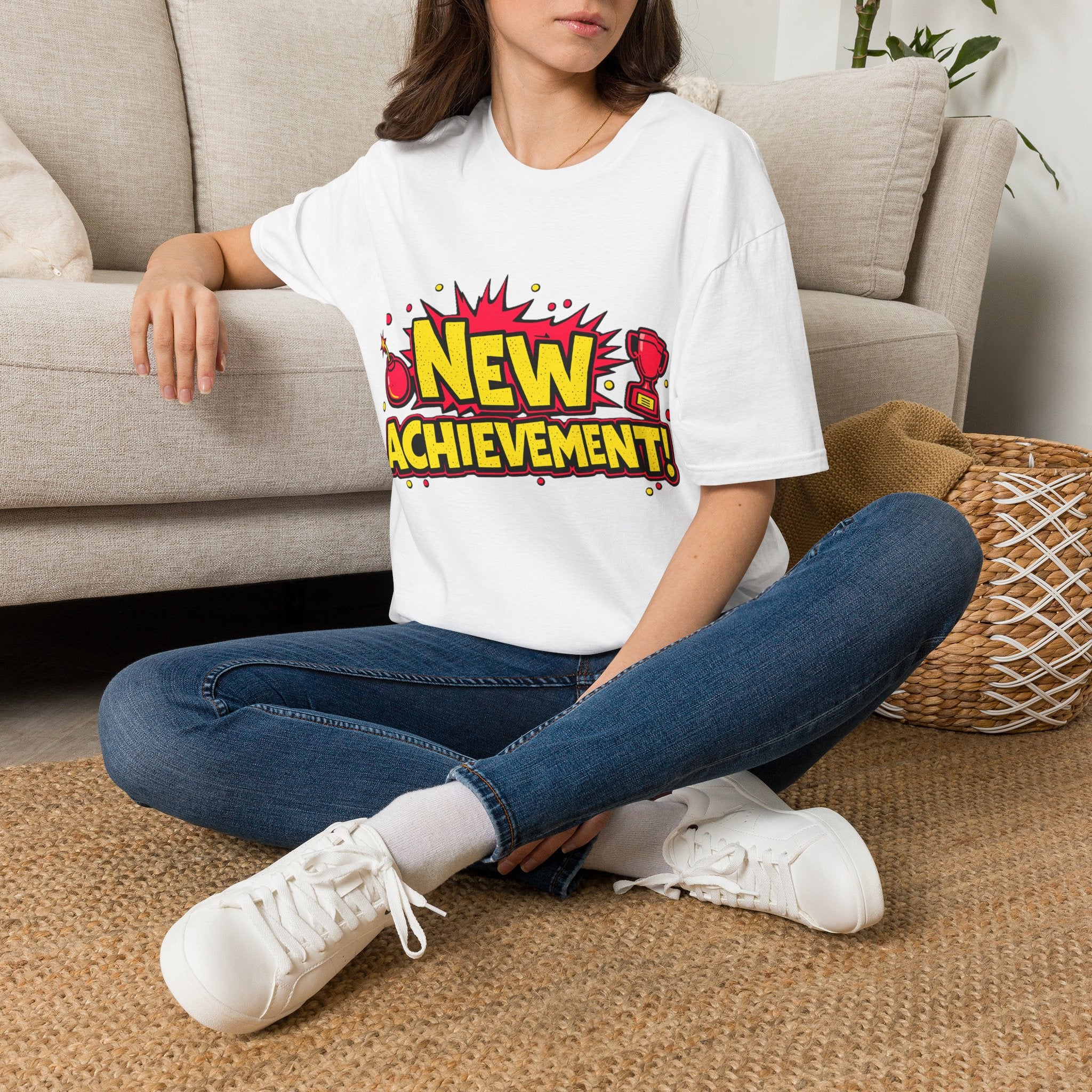 “NEW ACHIEVEMENT!” — Dungeon Crawler Carl Homage Tee