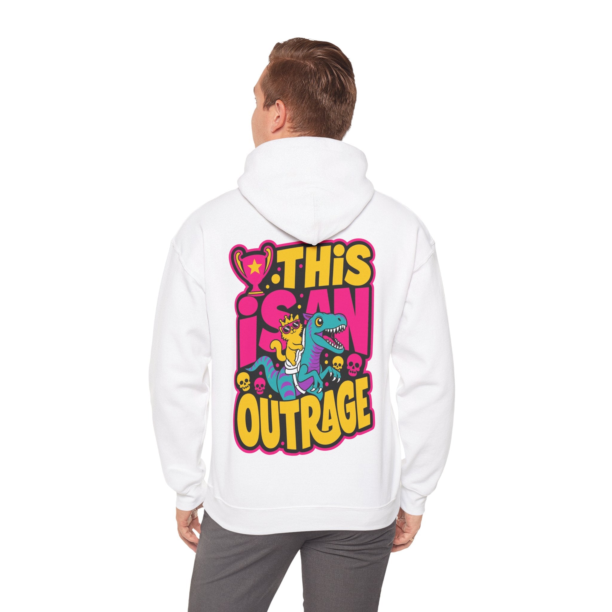 “THIS IS AN OUTRAGE” Hoodie — Maximum Drama, Zero Chill