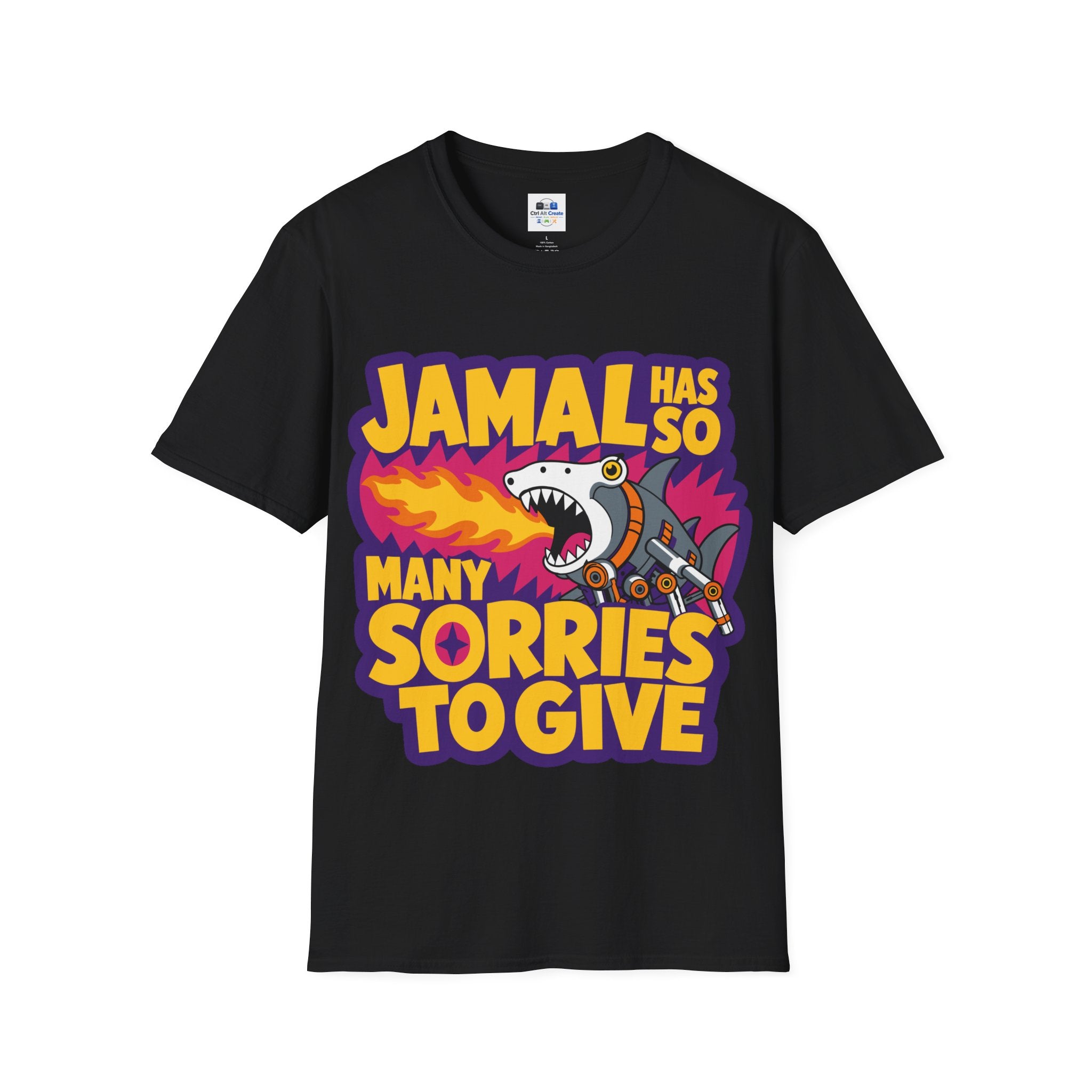“Jamal Has So Many Sorries to Give” — Dungeon‑Crawler Parody Tee
