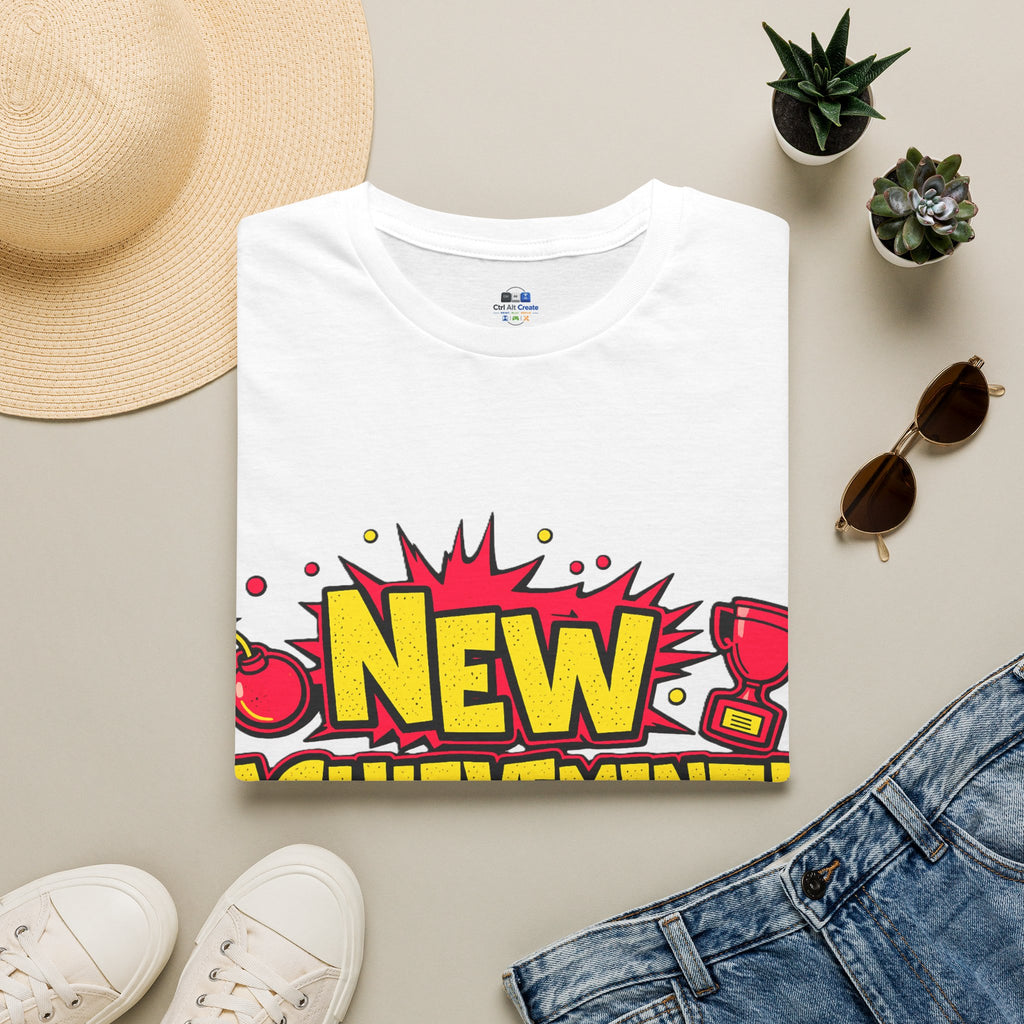 “NEW ACHIEVEMENT!” — Dungeon Crawler Carl Homage Tee