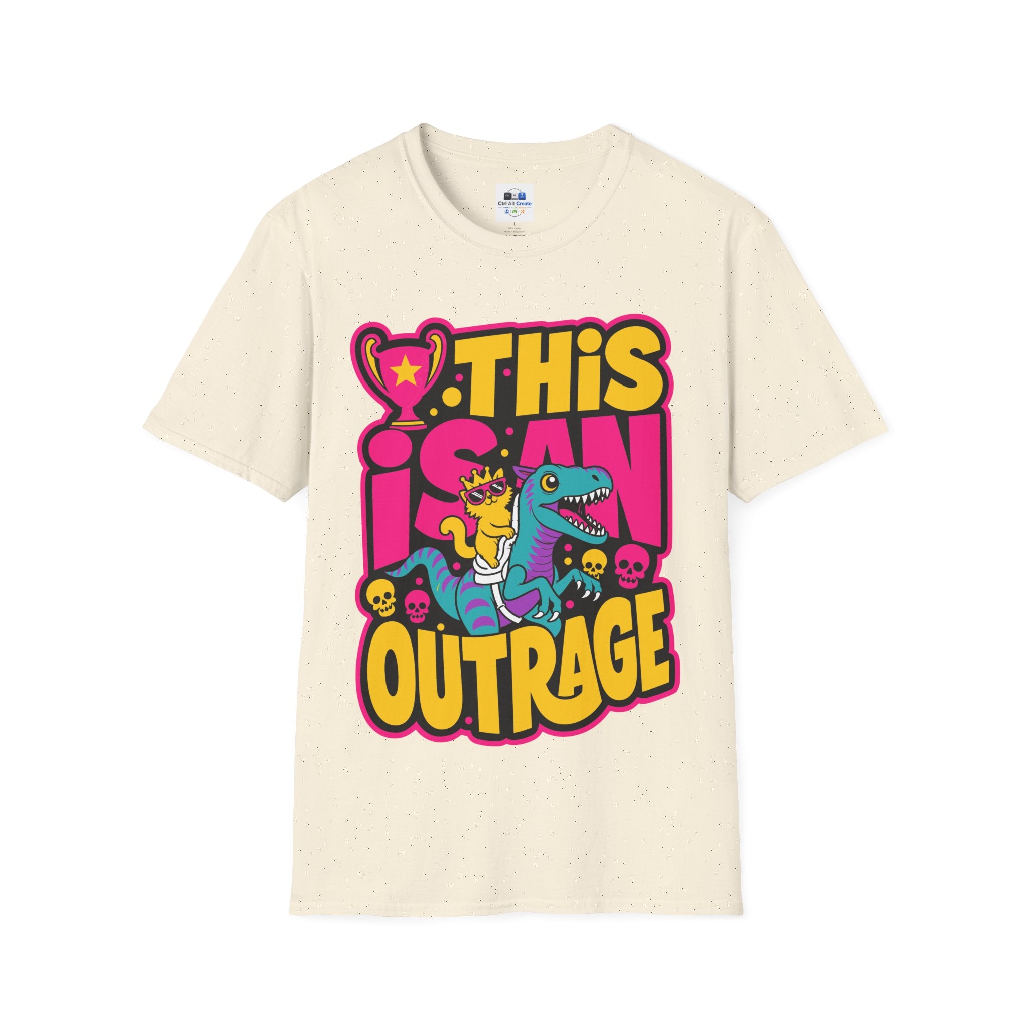 This Is An Outrage T-Shirt - LitRPG Feline Fan Tee