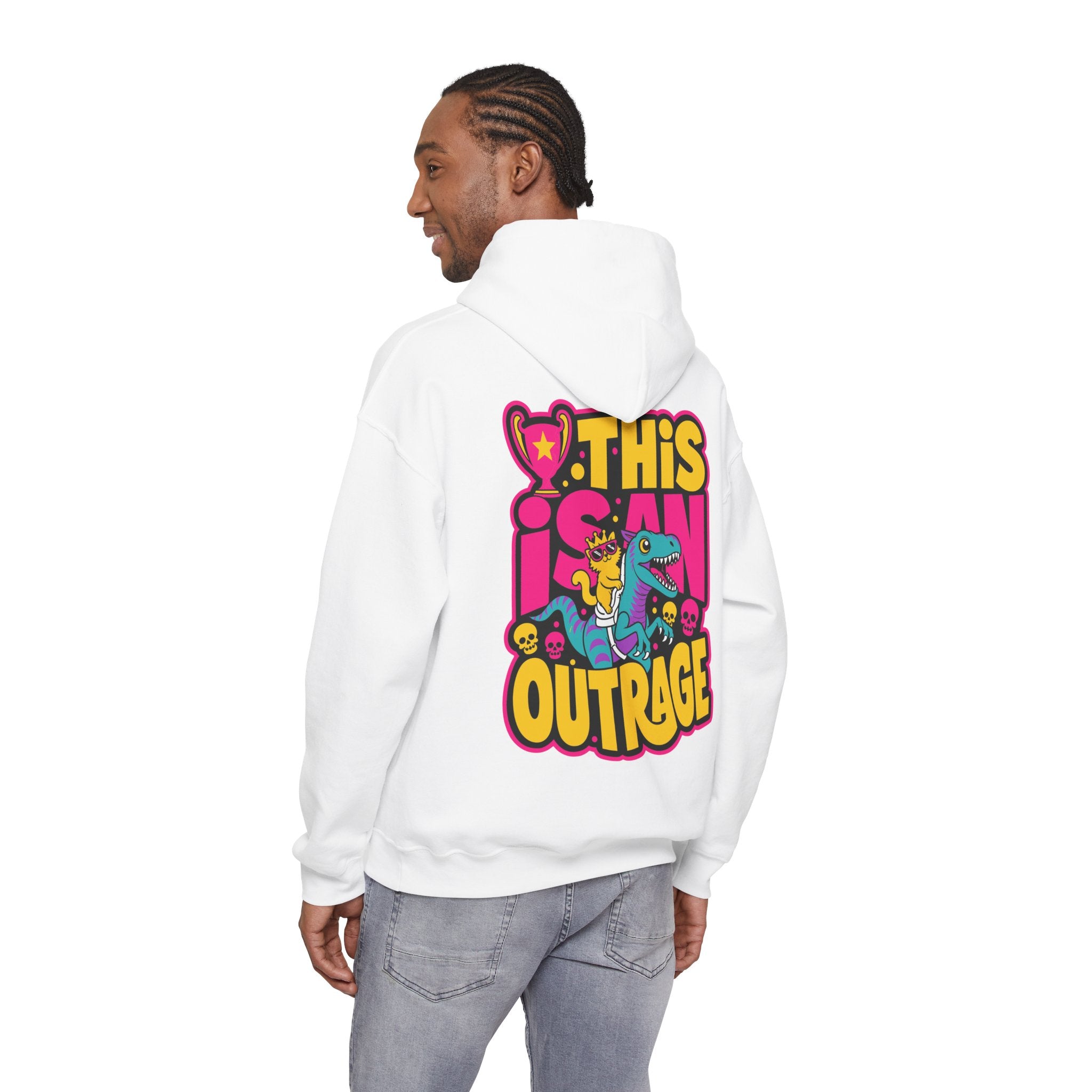 “THIS IS AN OUTRAGE” Hoodie — Maximum Drama, Zero Chill