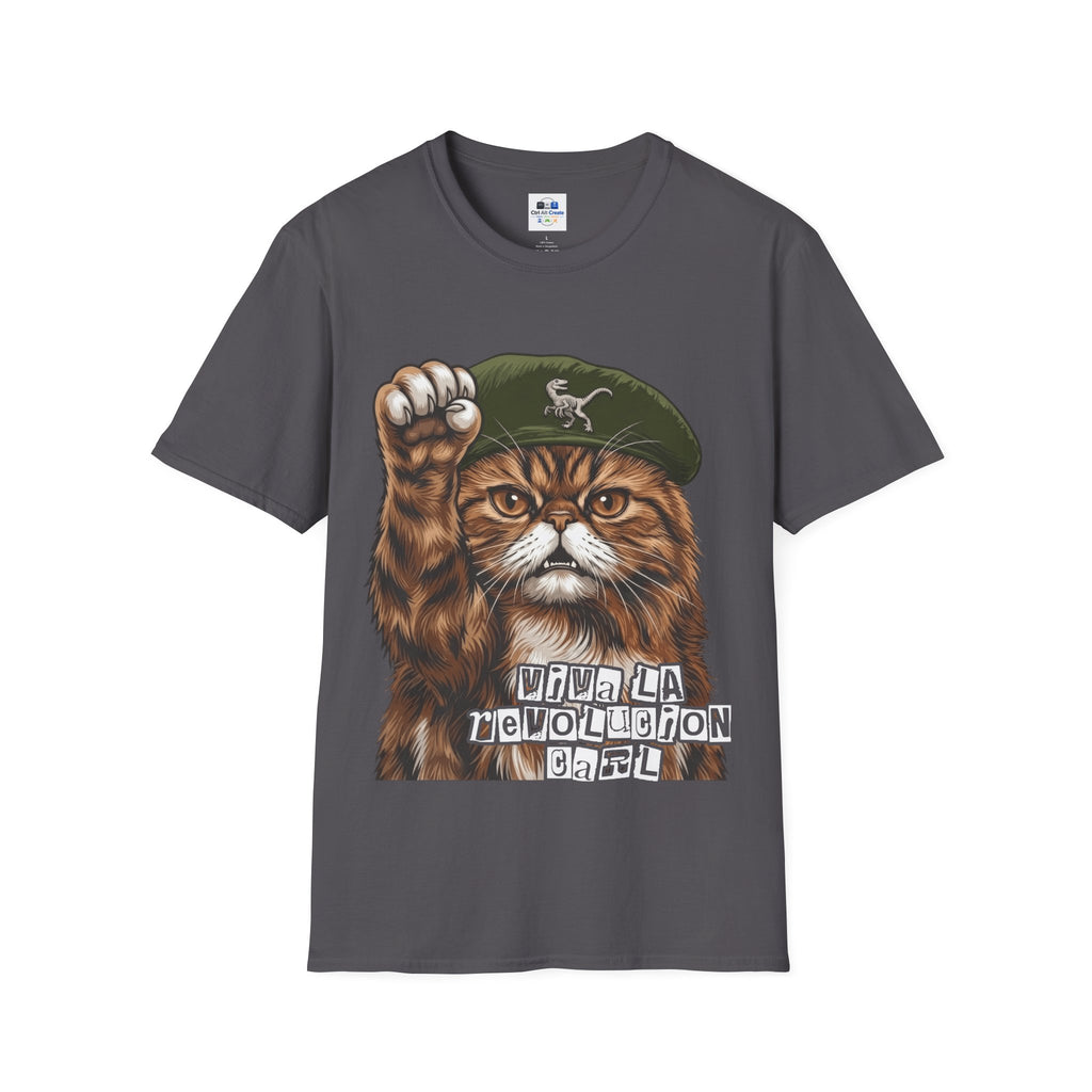 “VIVA LA REVOLUCIÓN” Tee — Feline Uprising Energy, Fully Activated