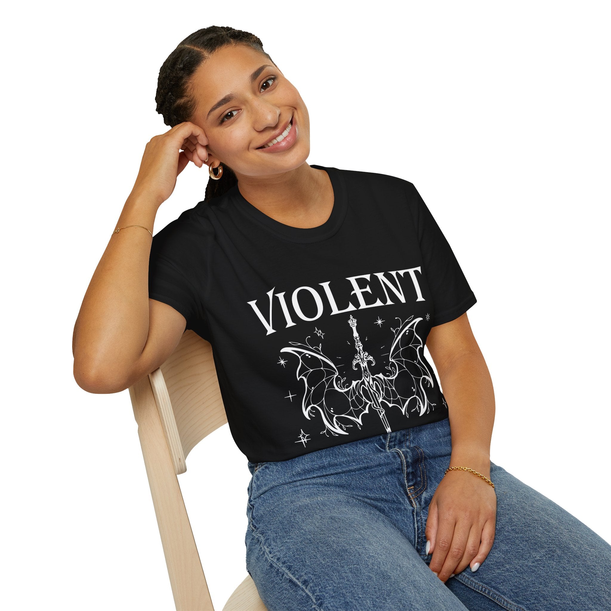 Violent Little Thing — Fourth‑Wing‑Inspired Tee