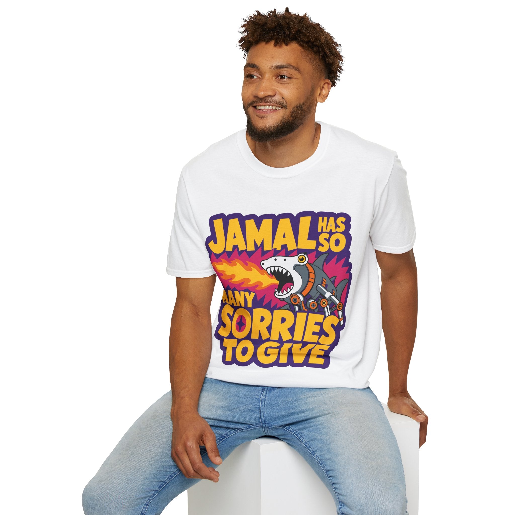 “Jamal Has So Many Sorries to Give” — Dungeon‑Crawler Parody Tee