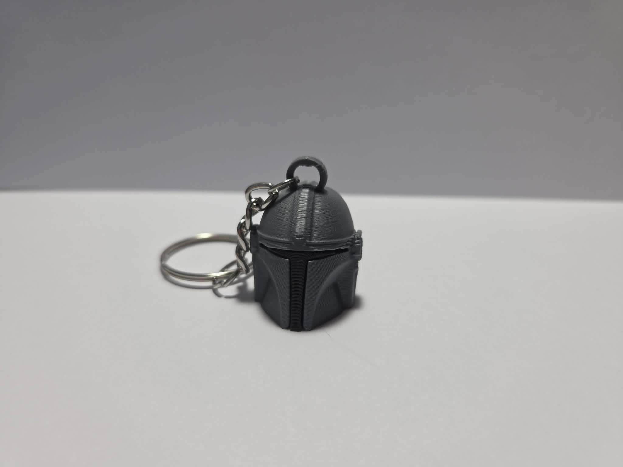 Bounty Hunter Helmet Inspired 3D Printed Keyring