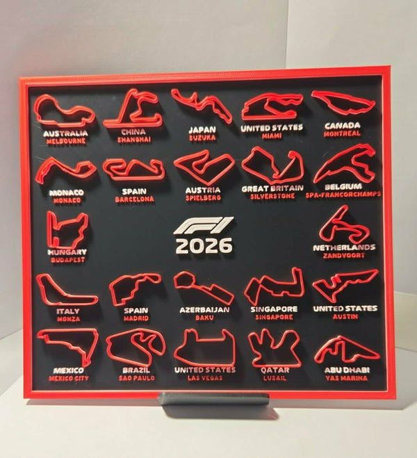 F1 Track Calendar