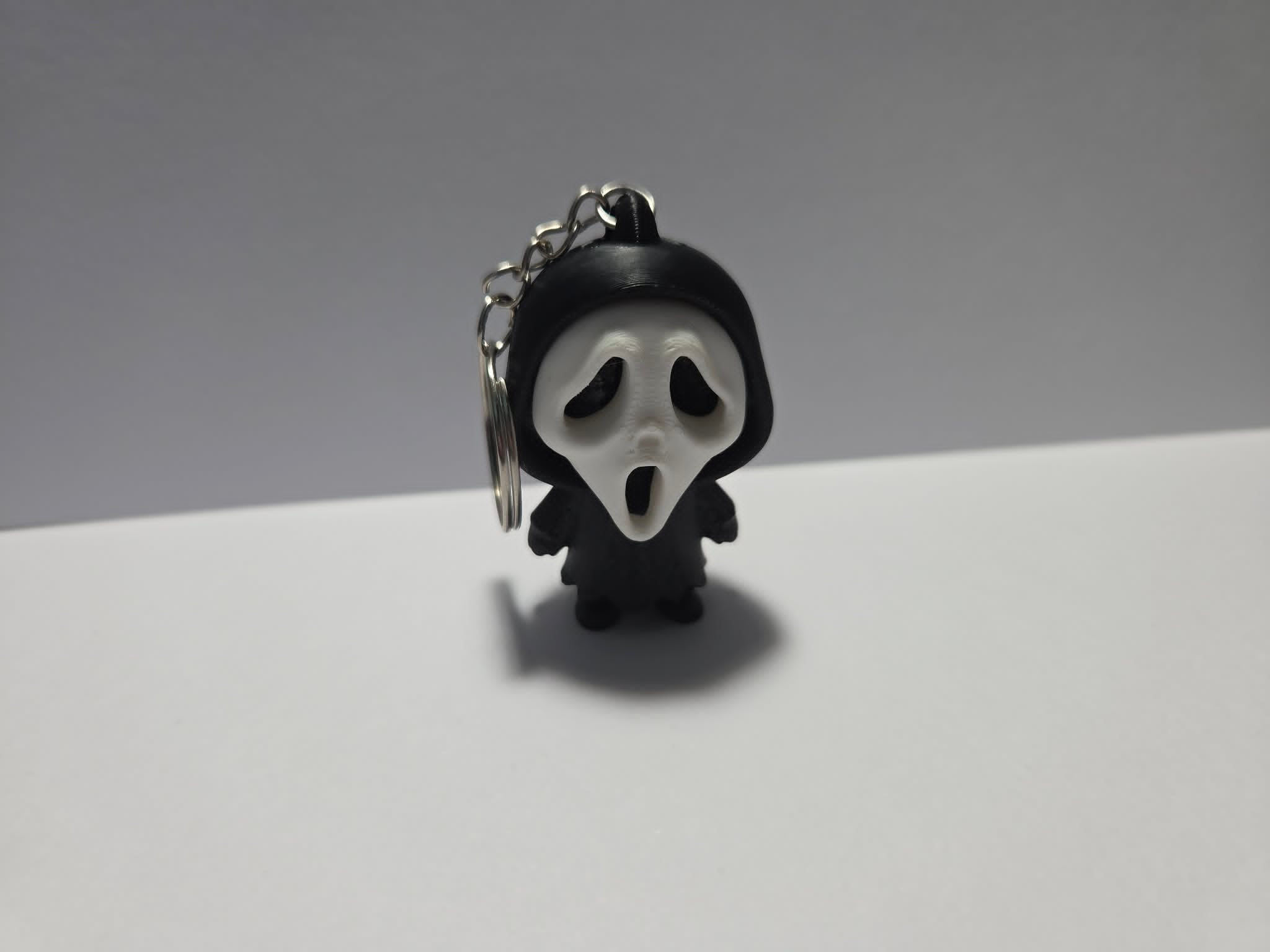 Ghostface Inspired 3D Printed Keyring