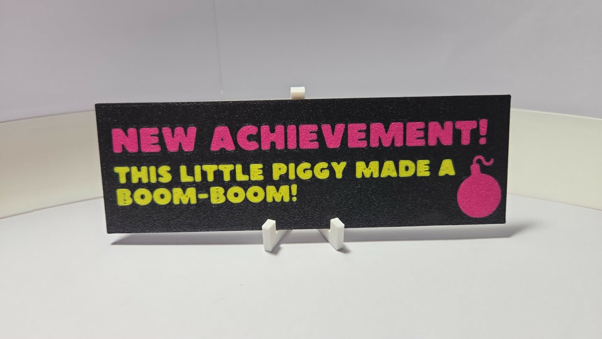 New Achievement! This Little Piggy Made a Boom-Boom! Bookmark