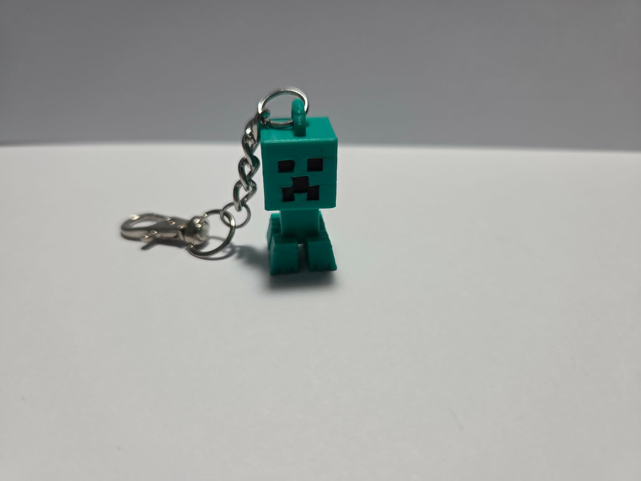 Creeper Inspired 3D Printed Keyring