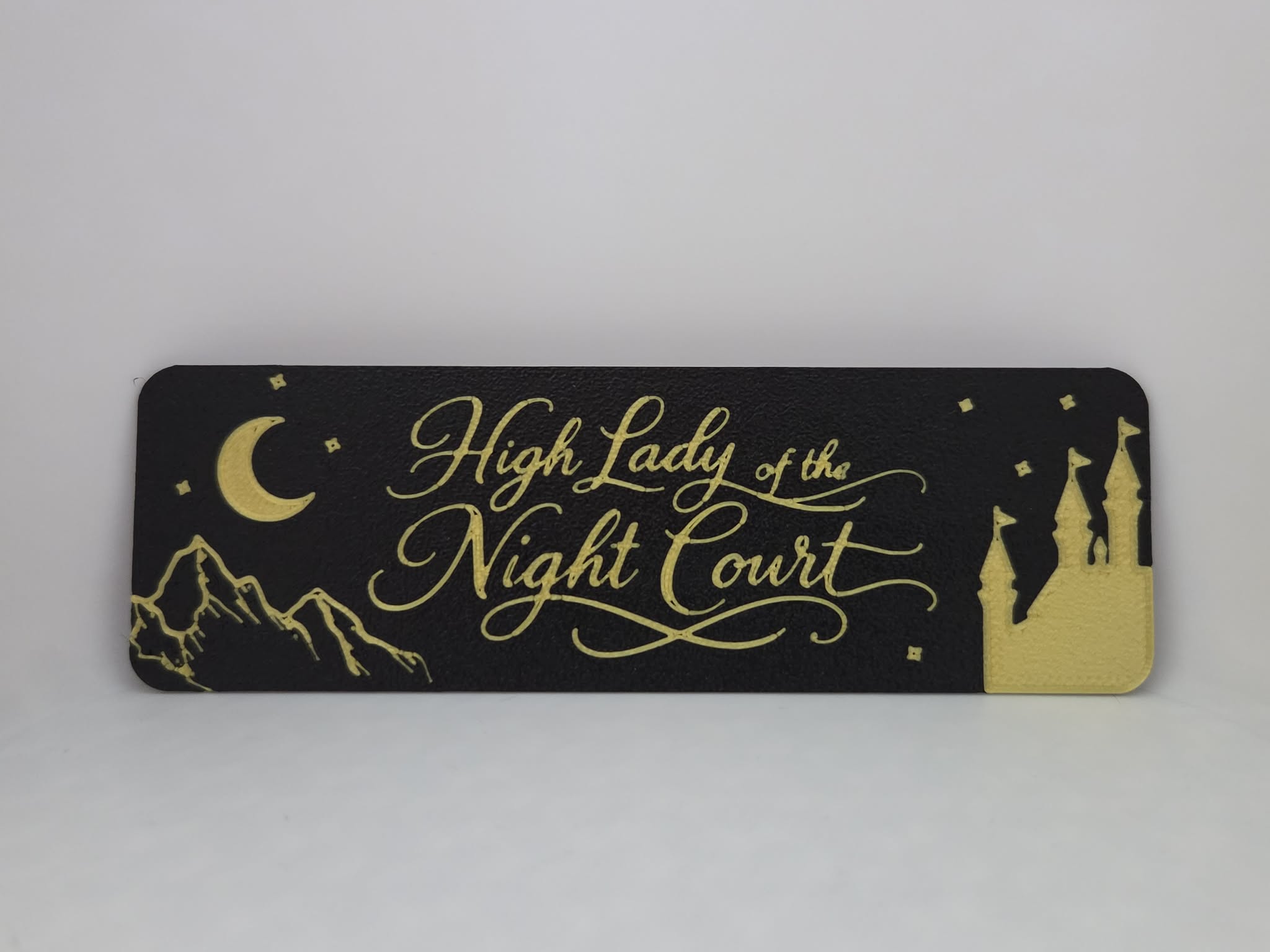 High Lady of the Night Court Inspired 3D Printed Bookmark